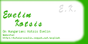 evelin kotsis business card